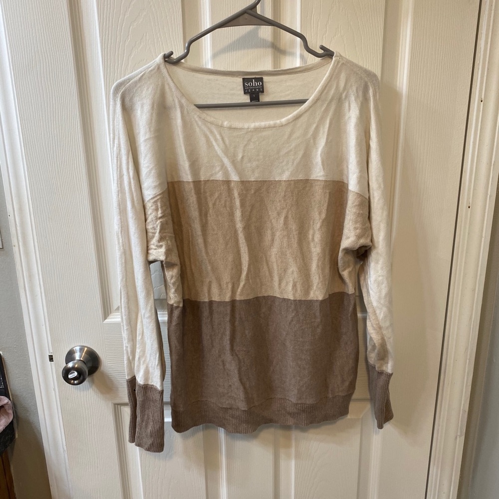 3 color block sweater